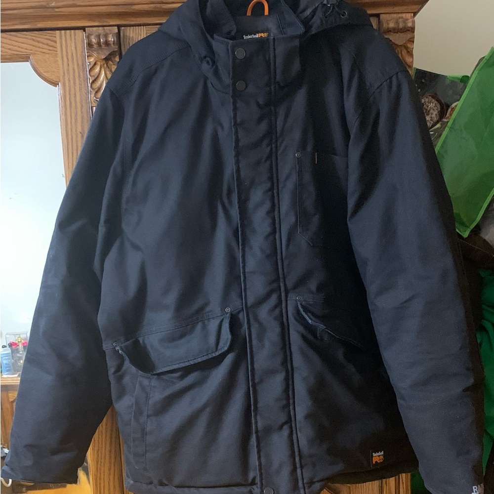 Timberland Black Hooded Puffer Jacket